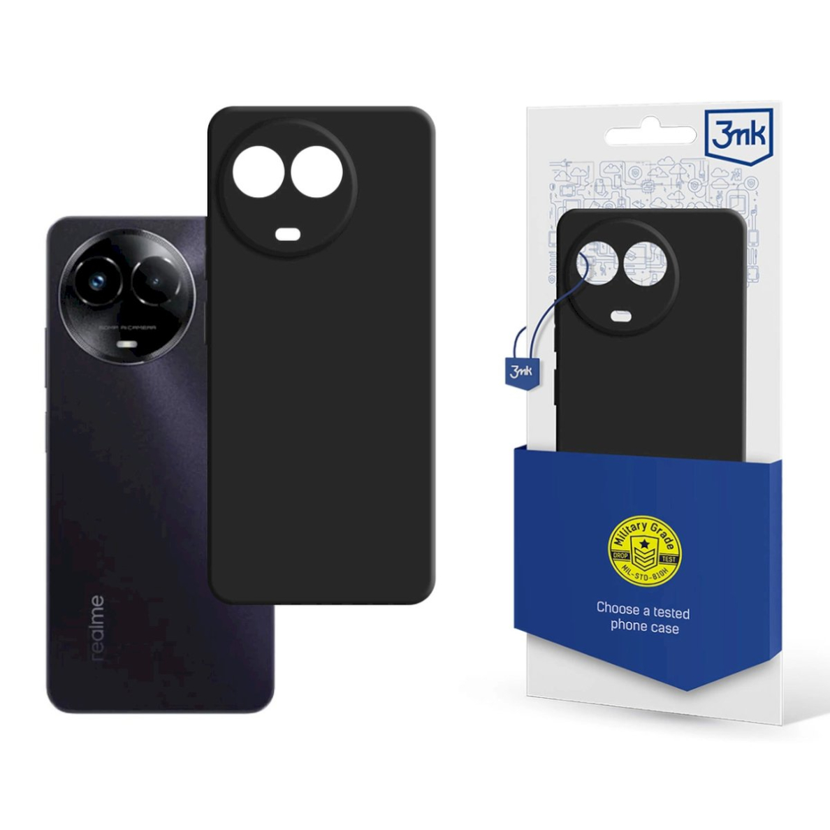 3mk Matt Dėklas Realme C67 5G - Juodas 3mk Matt Dėklas Realme C67 5G - Juodas