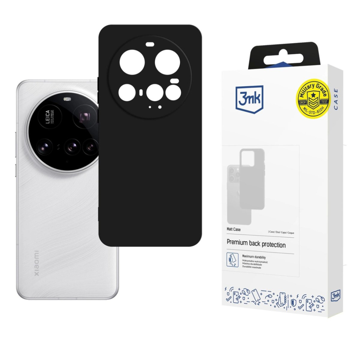 Xiaomi 15 Ultra – 3mk Matt Case dėklas - Matinis juodas Xiaomi 15 Ultra – 3mk Matt Case dėklas - Matinis juodas