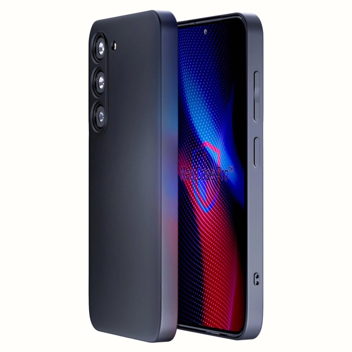 Samsung Galaxy S23 5G dėklas 3mk Matt Case Pro – matinės juodos