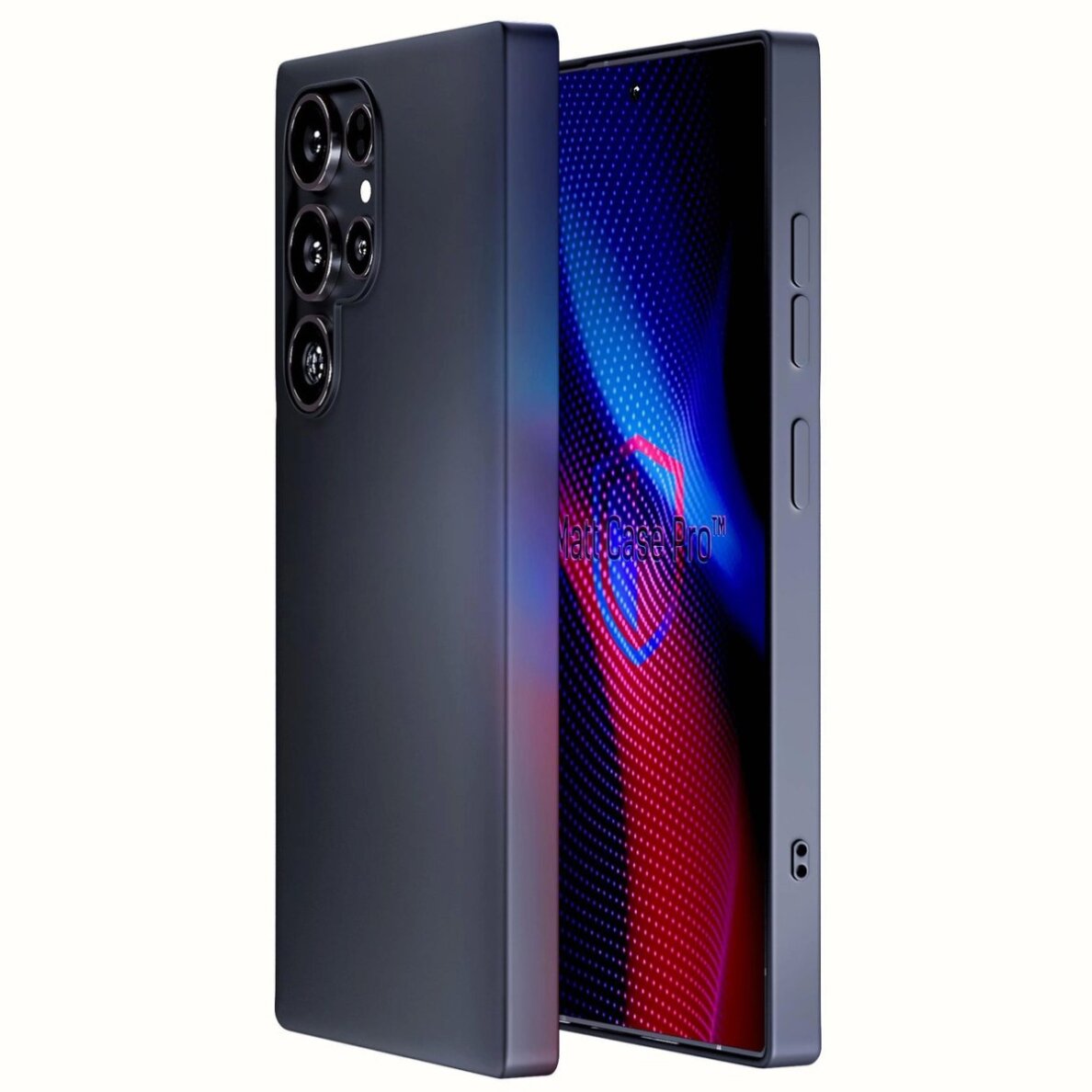 Samsung Galaxy S24 Ultra dėklas 3mk Matt Case Pro – matinės juodos