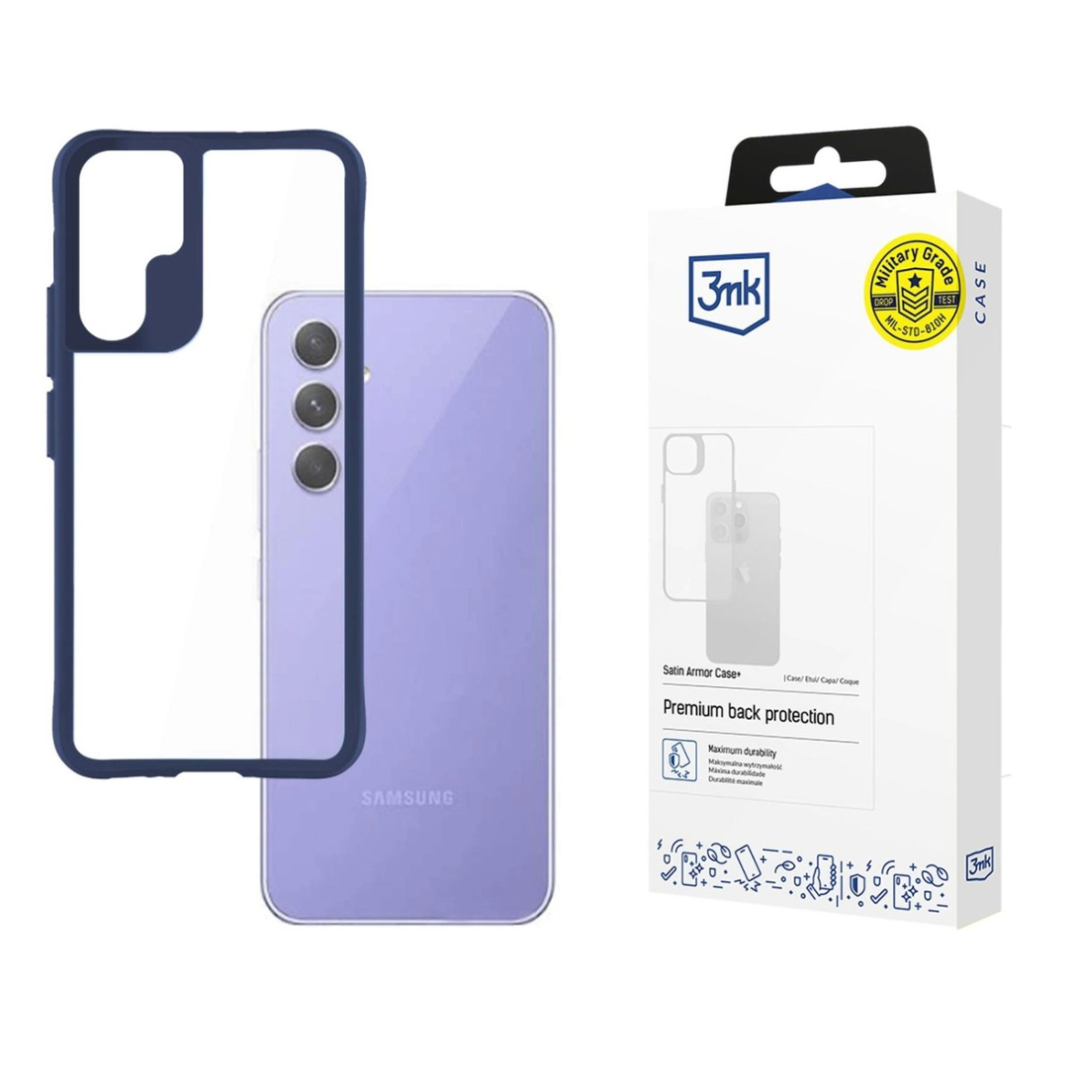 Dėklas 3mk Satin Armor Dėklas+ Samsung Galaxy A54 5G - Permatomas