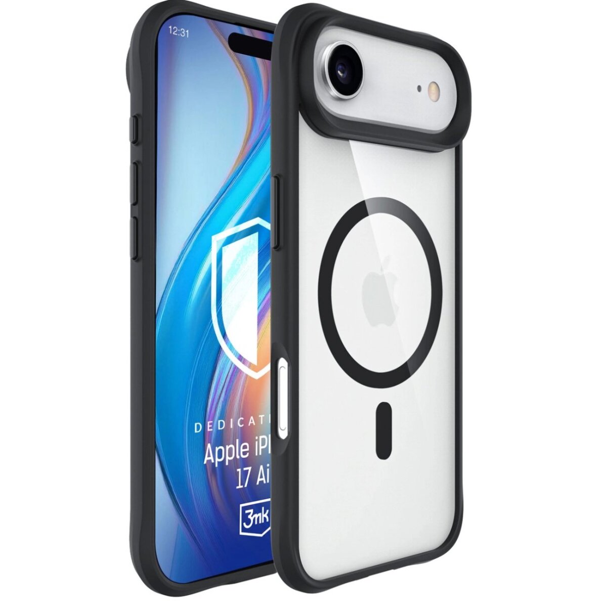 iPhone 17 Air dėklas 3mk Satin Armor MagCase – baltas