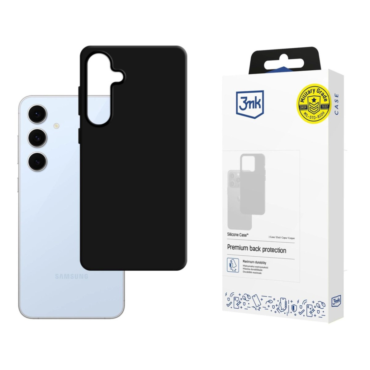 3mk Silicone Dėklas Samsung Galaxy S24 FE - Juodas 3mk Silicone Dėklas Samsung Galaxy S24 FE - Juodas