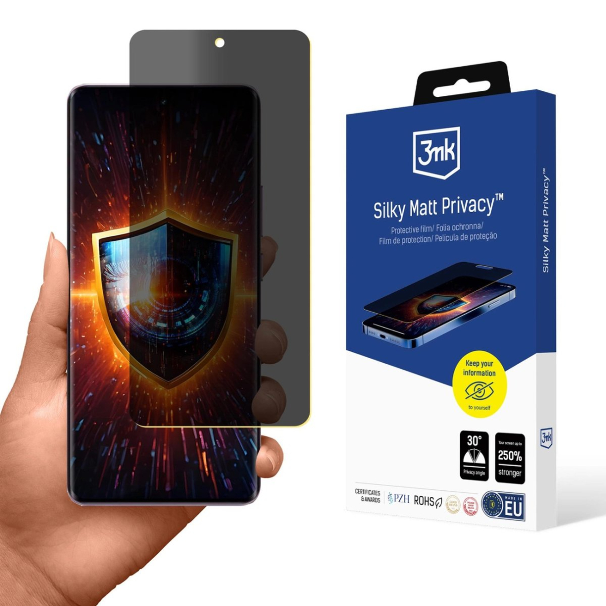 Realme 14 Pro – 3mk Silky Matt Privacy apsauginė plėvelė