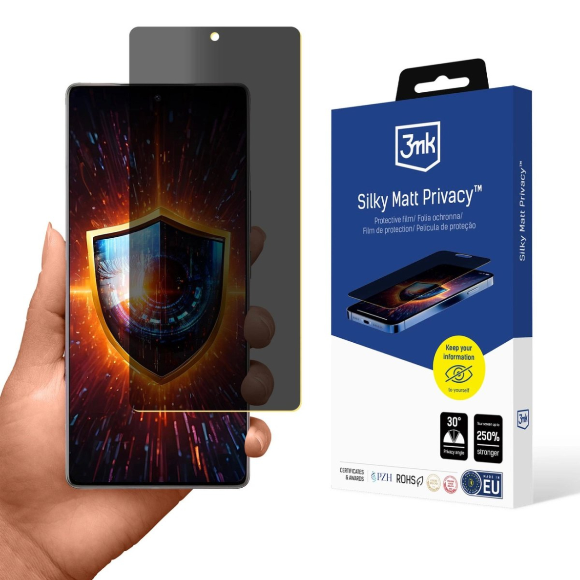 Infinix Note 50 / Note 50 Pro – 3mk Silky Matt Privacy apsauginė plėvelė