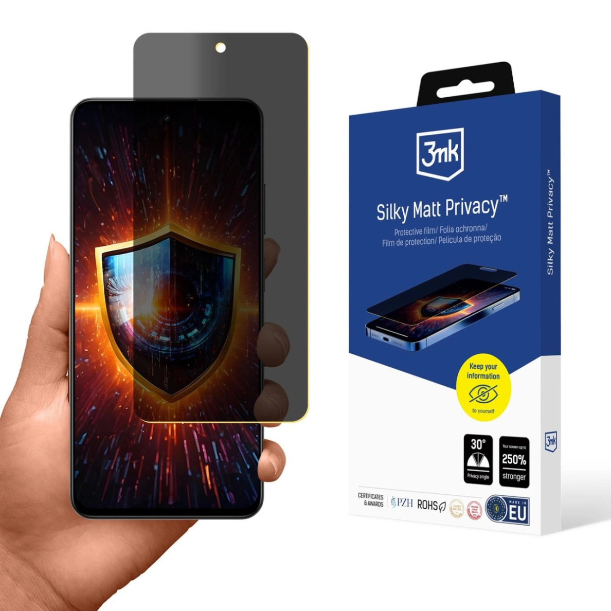 Realme 14x – 3mk Silky Matt Privacy™ apsauginė plėvelė Realme 14x – 3mk Silky Matt Privacy™ apsauginė plėvelė