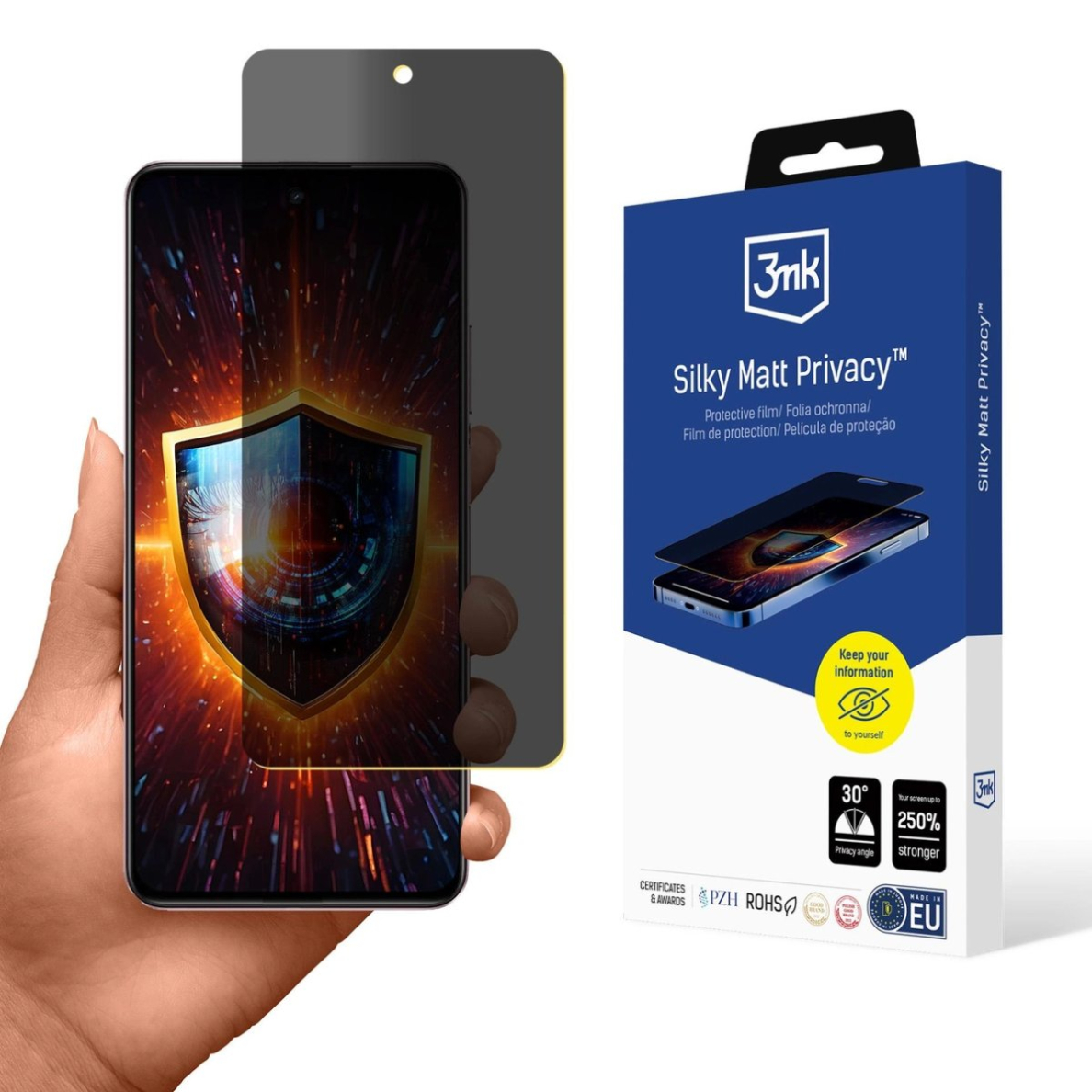 Realme C75x – 3mk Silky Matt Privacy apsauginė plėvelė