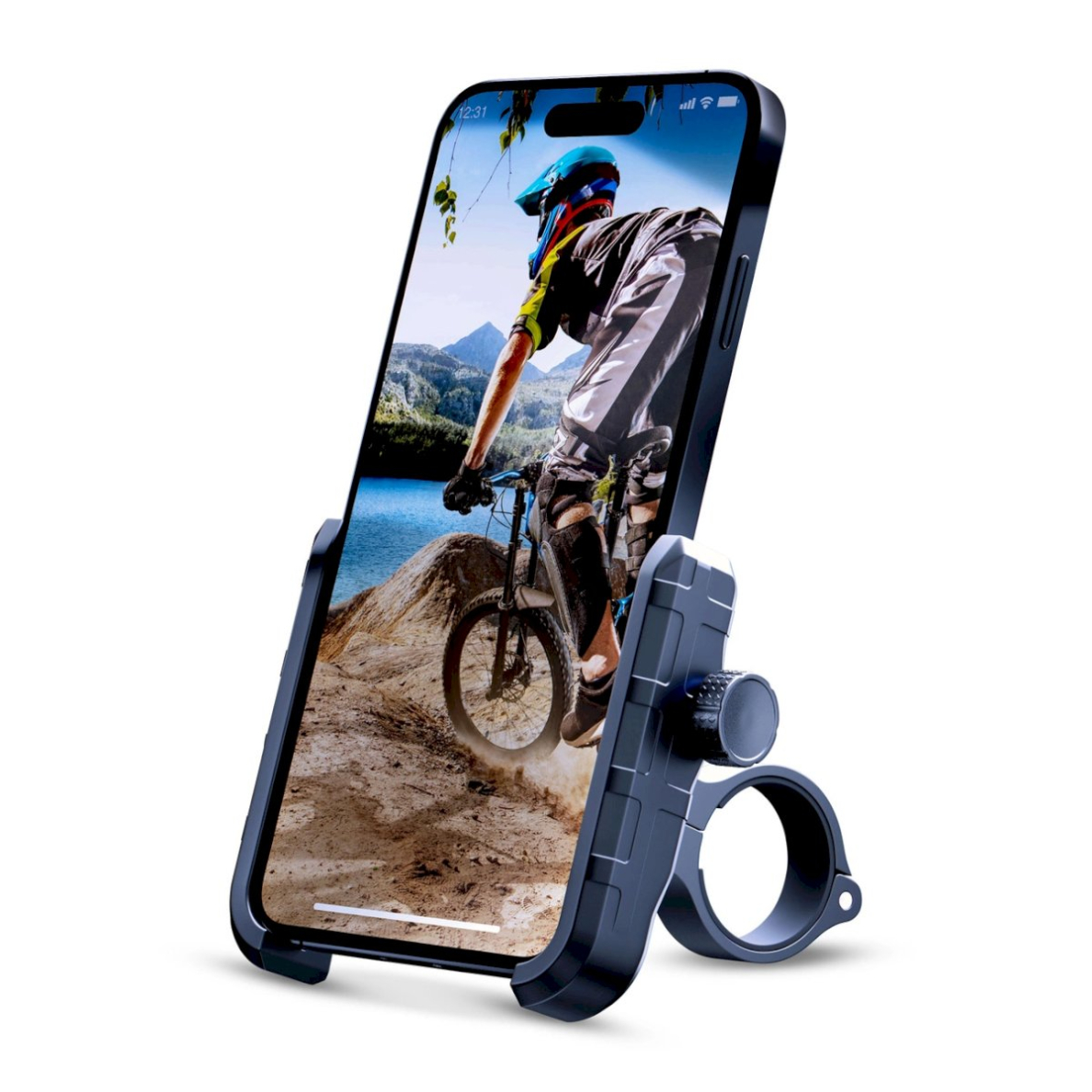 3mk Steel Bike Holder dviračio telefono laikiklis – juodas 2