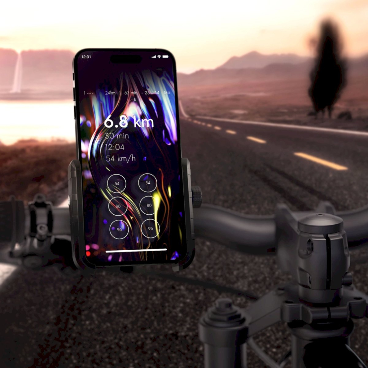 3mk Steel Bike Holder dviračio telefono laikiklis – juodas 8 3mk Steel Bike Holder dviračio telefono laikiklis – juodas 8