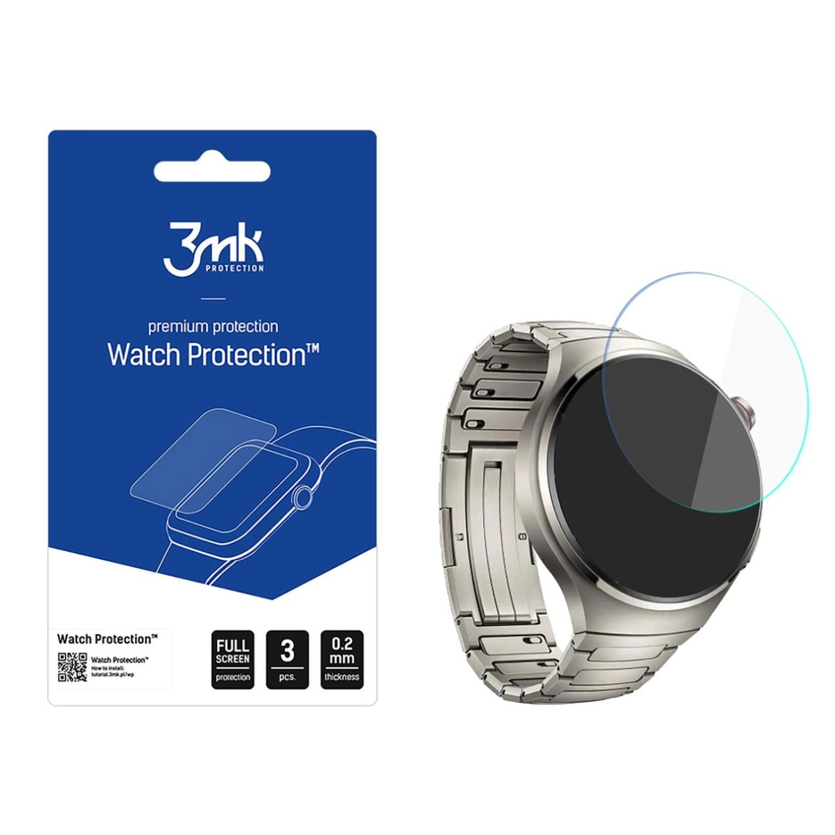 Huawei Watch 4 Pro Elite 48mm – 3mk Watch Protection ARC apsauginė plėvelė Huawei Watch 4 Pro Elite 48mm – 3mk Watch Protection ARC apsauginė plėvelė
