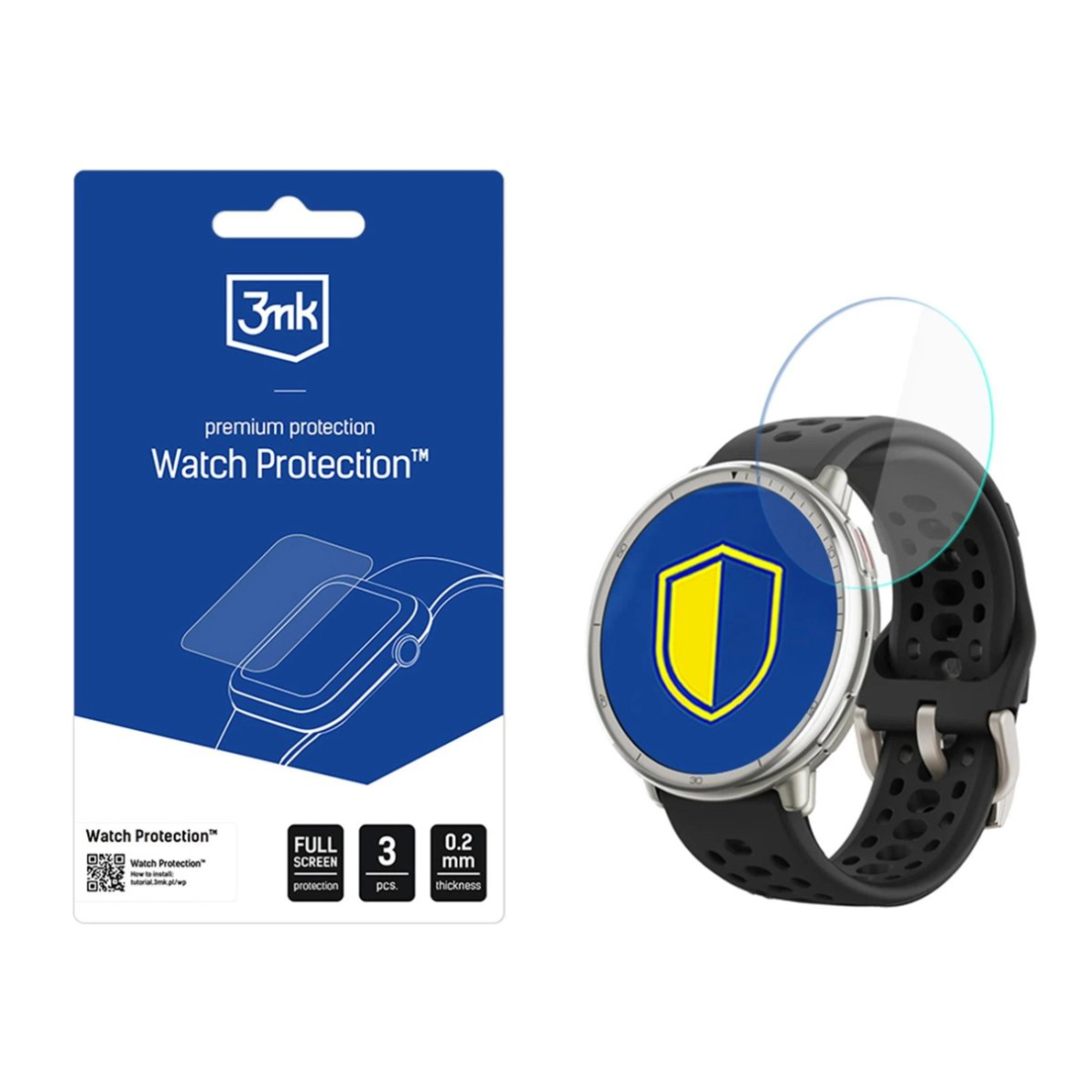 Amazfit Active 2 – 3mk Watch Protection ARC apsauginė plėvelė