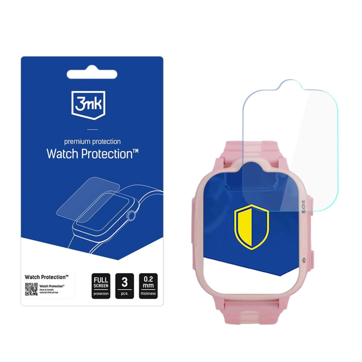 Garett Kids eSIM 4G – 3mk Watch Protection ARC apsauginė plėvelė