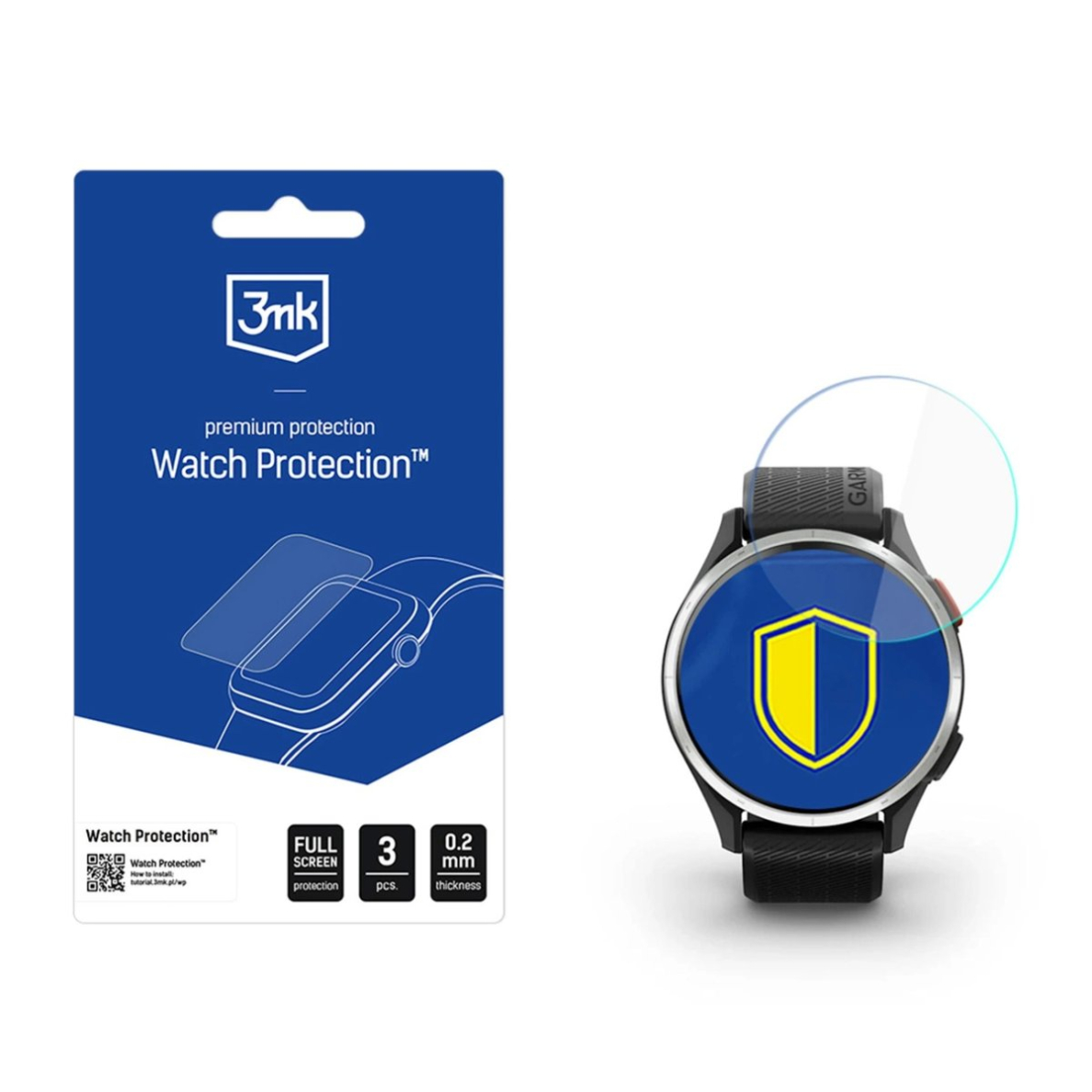 Garmin Approach S44 / S50 42mm – 3mk Watch Protection ARC apsauginė plėvelė