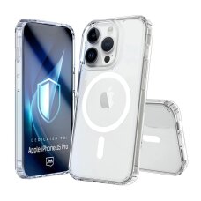 iPhone 15 Pro dėklas 3mk Armor MagCase – skaidrus