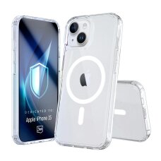 iPhone 15 3mk Armor MagCase dėklas – permatomas