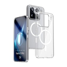 Xiaomi 15 Pro dėklas 3mk Armor MagCase – skaidrus