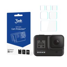 GoPro HERO 8 Black 3mk Cam Protection Glass kameros apsauginis stiklas GoPro HERO 8 Black 3mk Cam Protection Glass kameros apsauginis stiklas