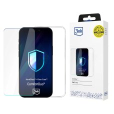 Xiaomi Redmi Note 14 5G dėklas 3mk ComfortDuo Clear apsauginis rinkinys su stiklu – skaidrus