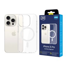 iPhone 15 Pro dėklas 3mk EverClear MagCase – skaidrus