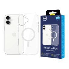 iPhone 16 Plus dėklas 3mk EverClear MagCase – skaidrus iPhone 16 Plus dėklas 3mk EverClear MagCase – skaidrus