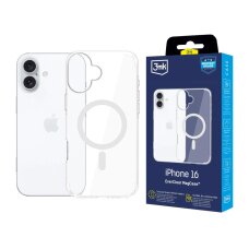 iPhone 16 dėklas 3mk EverClear MagCase – skaidrus