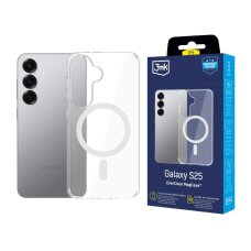 Samsung Galaxy S25 dėklas 3mk EverClear MagCase – skaidrus