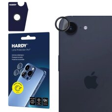 iPhone 16E 3mk HARDY Lens Protection Pro kameros stiklas – juodas