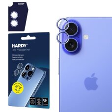 iPhone 17 3mk HARDY Lens Protection Pro kameros stiklas – mėlynas