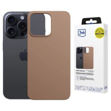 iPhone 15 Pro Max dėklas 3mk Hardy MagSilicone – rudas