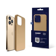 iPhone 13 Pro Max 3mk Hardy Silicone MagCase dėklas – auksinis