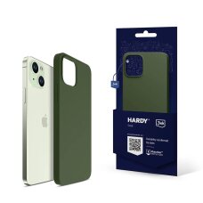 iPhone 15 Plus dėklas 3mk Hardy Silicone MagCase – žalias