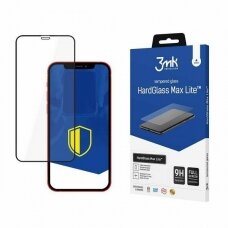 LCD apsauginis stikliukas 3MK HardGlass Max Lite Iphone 13 Mini juodas