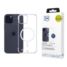 iPhone 15 Plus dėklas 3mk Just20g MagCase – skaidrus