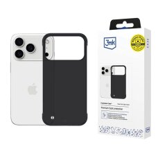 iPhone 17 Pro dėklas 3mk Just20g Matt Case – matinės juodos