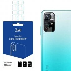 Apsauginis stikliukas kamerai 3MK Xiaomi Redmi Note 11 5G 4 vnt.