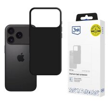 iPhone 17 Pro Max dėklas 3mk Matt Case – matinės juodos spalvos