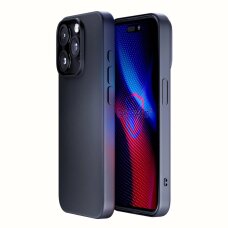 iPhone 15 Pro dėklas 3mk Matt Case Pro – matinės juodos