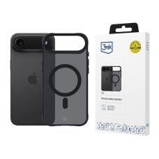 iPhone 17 Air dėklas 3mk Smoke MagCase – juodas pusiau permatomas