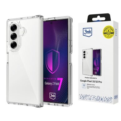 Samsung Galaxy Z Fold 7 3mk Armor dėklas – permatomas