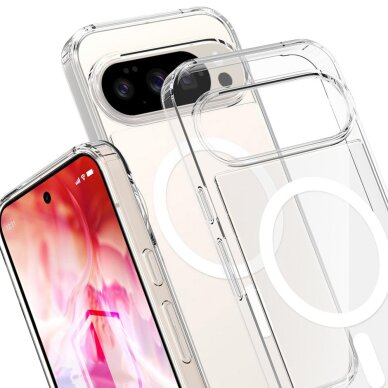 Google Pixel 10 / 10 Pro 3mk Armor Mag dėklas – permatomas 9 Google Pixel 10 / 10 Pro 3mk Armor Mag dėklas – permatomas 9