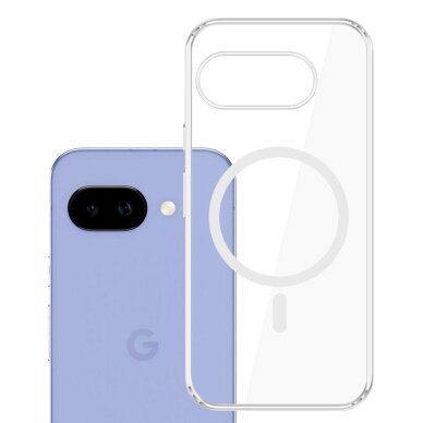 Google Pixel 10A 3mk Armor MagCase dėklas – skaidrus 2