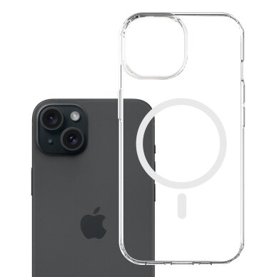 iPhone 15 Plus 3mk Armor MagCase dėklas – skaidrus 5