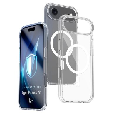 iPhone 17 Air dėklas 3mk Armor MagCase – skaidrus iPhone 17 Air dėklas 3mk Armor MagCase – skaidrus