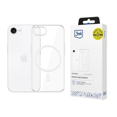 3MK Clear Dėklas MagSafe Apple iPhone 16E - Permatomas