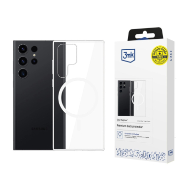 Dėklas 3MK Clear MagCase Samsung Galaxy S22 Ultra 5G - Permatomas