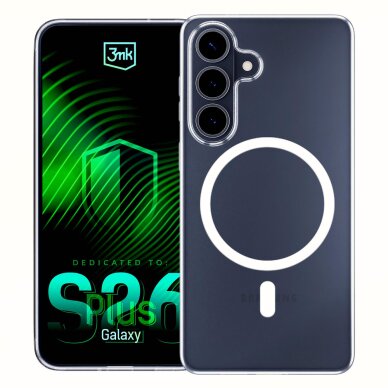Samsung Galaxy S26+ 3mk Clear MagCase dėklas – skaidrus 5 Samsung Galaxy S26+ 3mk Clear MagCase dėklas – skaidrus 5