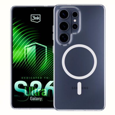 Samsung Galaxy S26 Ultra 3mk Clear MagCase dėklas – skaidrus 2