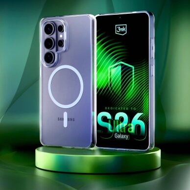 Samsung Galaxy S26 Ultra 3mk Clear MagCase dėklas – skaidrus 7 Samsung Galaxy S26 Ultra 3mk Clear MagCase dėklas – skaidrus 7