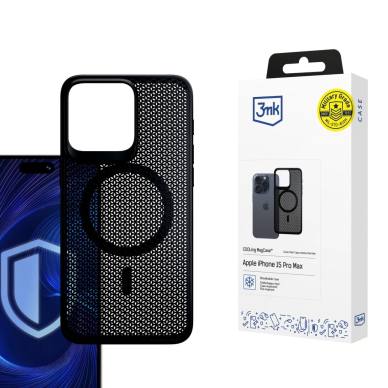 3mk COOLing MagCase Dėklas Apple iPhone 15 Pro Max - Juodas 3mk COOLing MagCase Dėklas Apple iPhone 15 Pro Max - Juodas