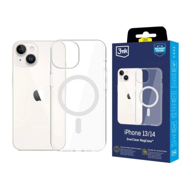 iPhone 13 / 14 dėklas 3mk EverClear MagCase – skaidrus